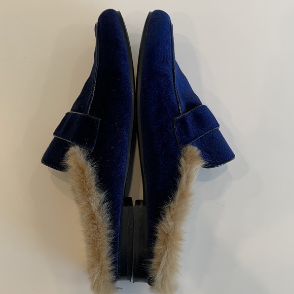 Steve Madden Kaden/Kade01S1 Blue Velvet Mules, 10M - Picture 9 of 14